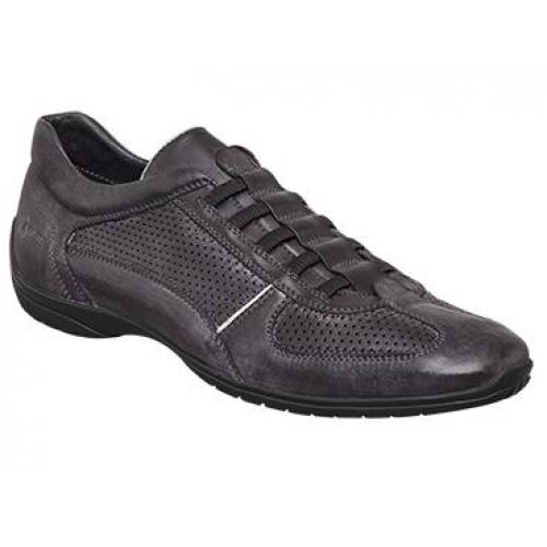 Bacco Bucci "Souza" Black Genuine Hand Rubbed Italian Calfskin Loafer Shoes